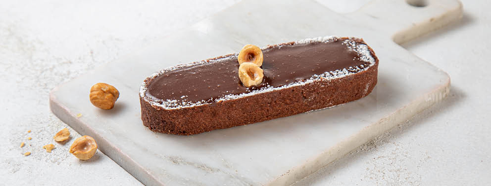 CHOCOLATE HAZELNUT TART 